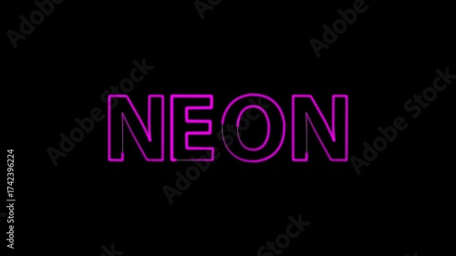 neon text that is written in neon