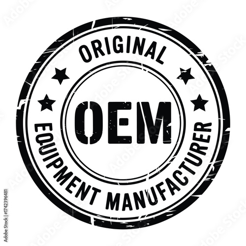 Original equipment manufacturer oem stamp seal emblem