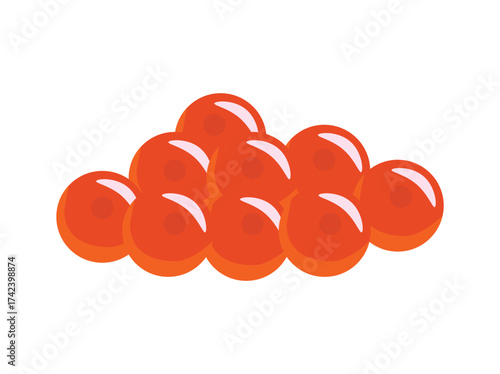 Salmon Fish Caviar Eggs Illustration
