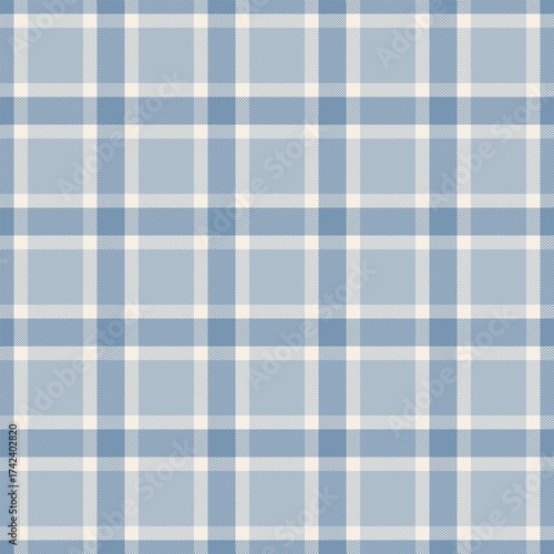 Domestic plaid pattern background, menu fabric check textile. Oriental texture tartan vector seamless in pastel and linen colors.