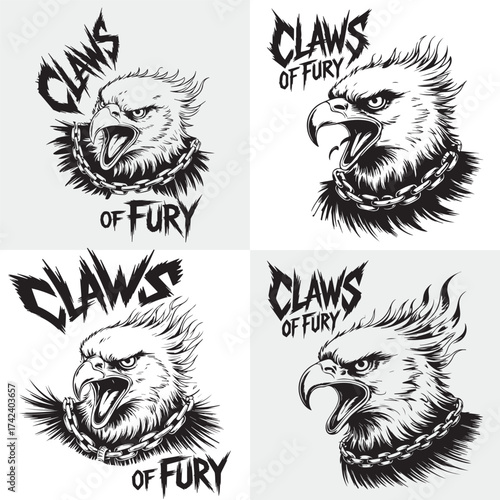 Majestic Eagle T-Shirt Design | Vintage Typography Style | Freedom and Power Bird Illustration