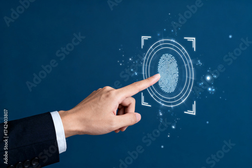 Fingerprint scanning on digital screen
