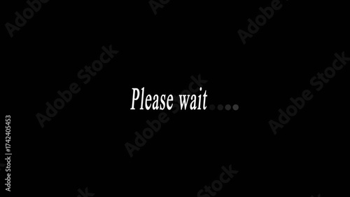 Please wait icon. updating and downloading progress animation transfer fast to last animation. Please wait loading process.