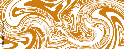 Vector Seamless Border dengan Mengalir A Abstrak Manis Tekstur. Latar belakang Makanan Kreatif untuk Desain Kemasan dan Iklan