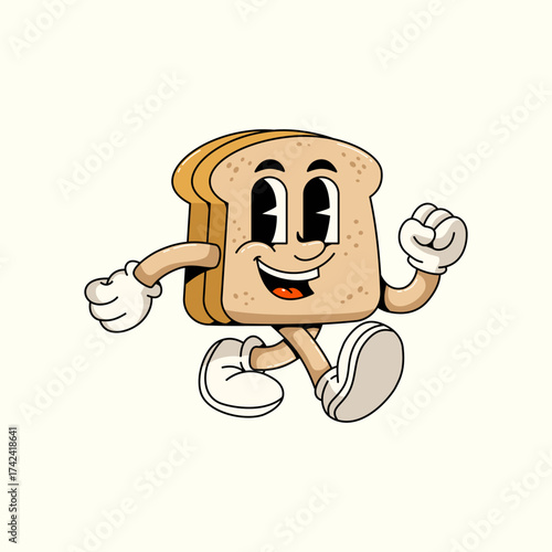 Cartoon sandwich vector illustration hand drawn