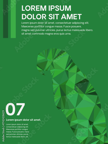 Poster Triangle Geometric Vector Design 