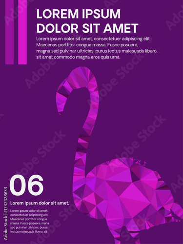 Poster Triangle Geometric Vector Design 