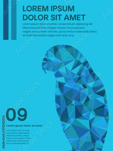 Poster Triangle Geometric Vector Design 