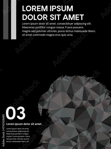 Poster Triangle Geometric Vector Design 