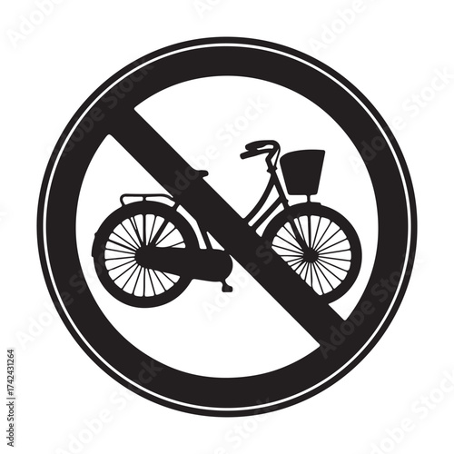 No bicycles allowed sign