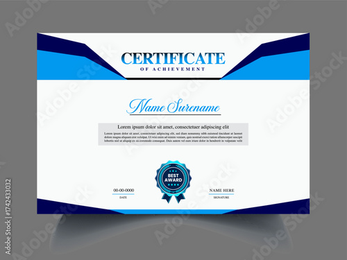 Graceful Luxury and modern certificate template