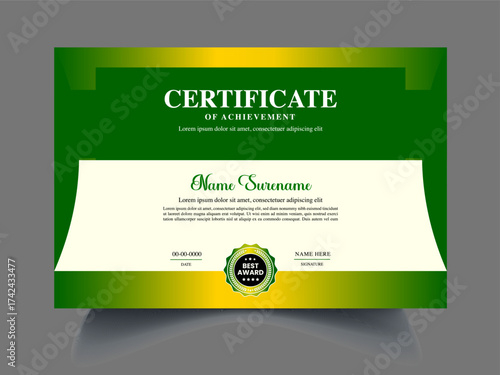 Graceful Luxury and modern certificate template
