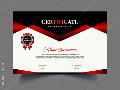 Graceful Luxury and modern certificate template