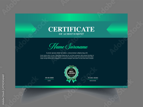 Graceful Luxury and modern certificate template