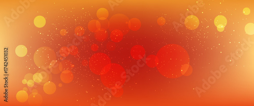 Abstract orange gradient vector background. Chrome gradient surface with light gloss simple abstract. Vector