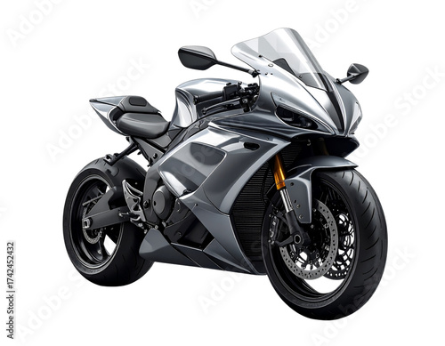 Sport Bike Motorcycle Isolated for Automotive Design PNG