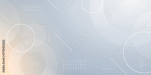 Futuristic digital gradient color vector illustration with abstract geometry circle line pattern for web and business design template