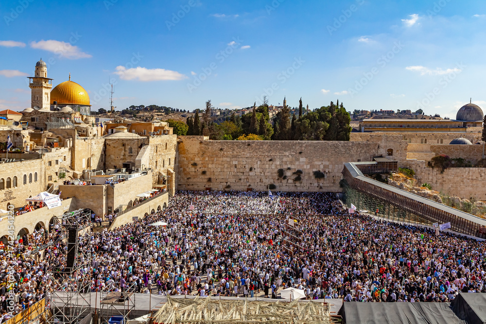 Fototapeta premium The morning of the Blessing of the Kohanim