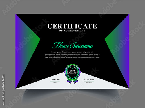 professional Certificate Text Samples design