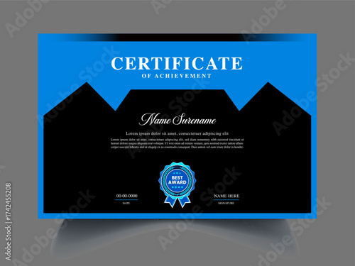 professional Certificate Text Samples design
