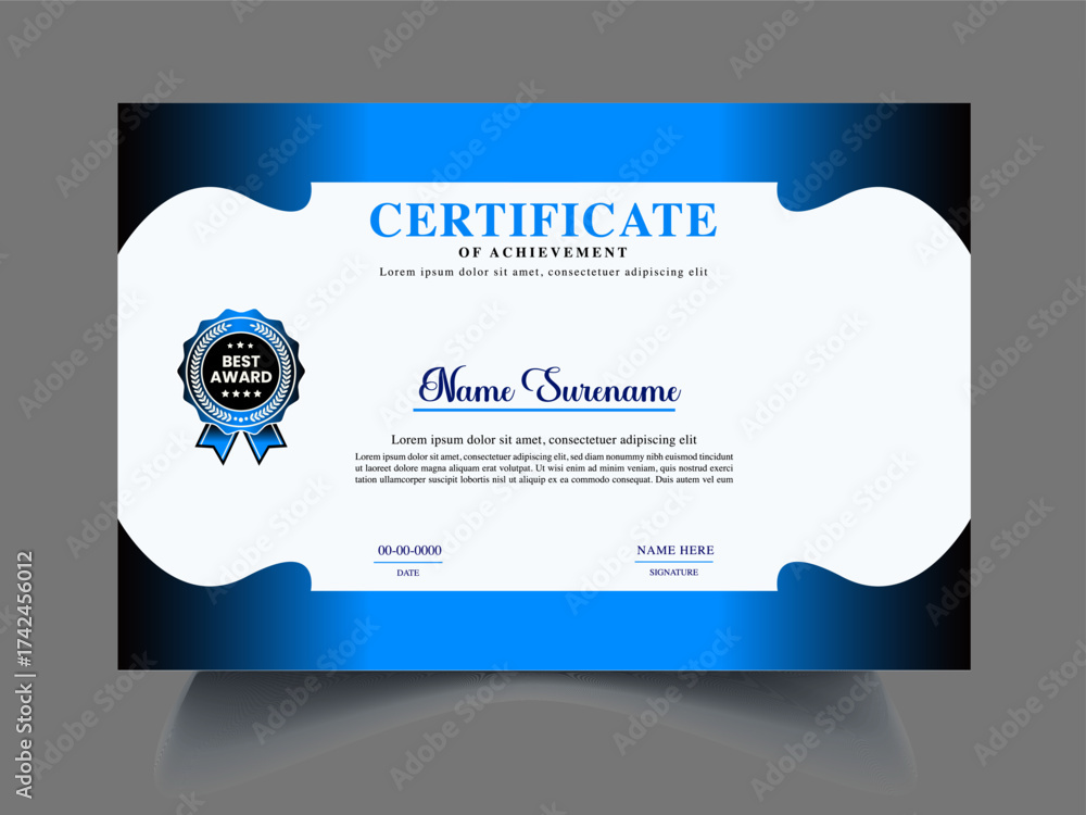 Obraz premium professional Certificate Text Samples design