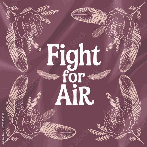 Fight for Air Cystic Fibrosis Awareness Floral Desig