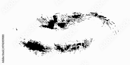 Abstract Black and White Grunge Background with Halftone Style. Brush Strokes for Banners, Posters, or Sports, Modern.