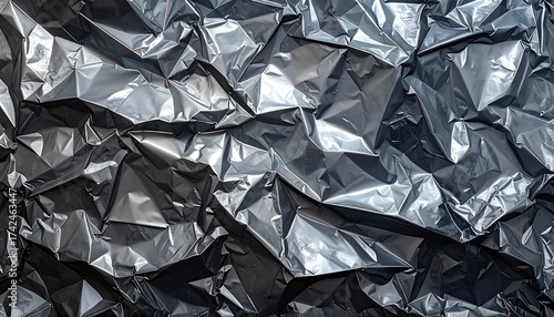 Crinkled and textured abstract monochrome background