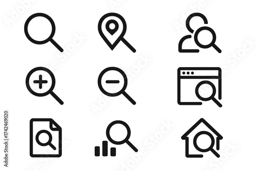 Various Food Icons Set Isolated on White Background. Vector Illustration of Popular Food and Drink Symbols. Transparent Background, Ordered Set of Stylized Food Icons for Commercial Use.