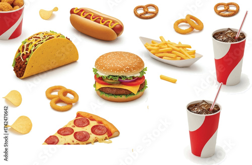 this fast food spread is pure pop culture energy—bold, iconic, and instantly recognizable