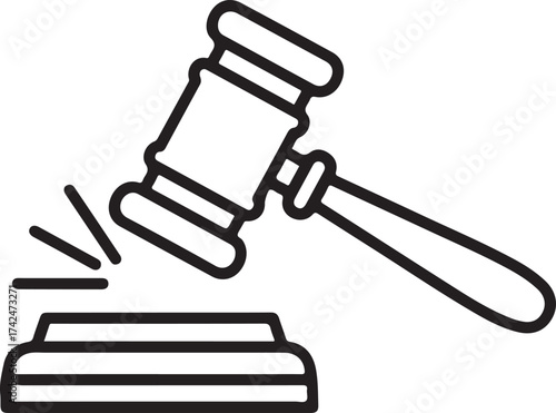 Editable line icon set representing compliance and regulatory concepts with diverse graphical elements and clear visual communication for business and legal applications