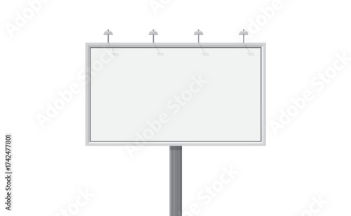 Billboard advertisement. A big city billboard for placing your advertising isolated vector illustration.