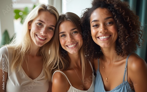 beautiful teenage girls or young women having fun. High quality