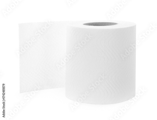 paper napkin isolated on white background.