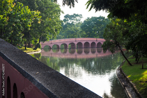 Thailand 13  October 2025 - A photo taken at Chatuchak Park where rain just fell on the trees.