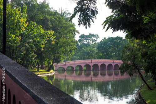 Thailand 13  October 2025 - A photo taken at Chatuchak Park where rain just fell on the trees.