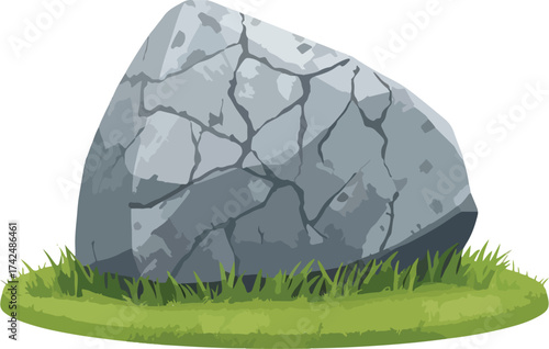 Stones and grass