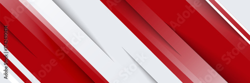 Free Download red and white banner background with diagonal stripes - GFXLoad