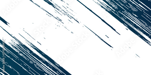 Blue abstract watercolor stroke design on paper eps 10.