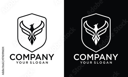 Creative pheonix birds collection logo design symbol vector illustration	
