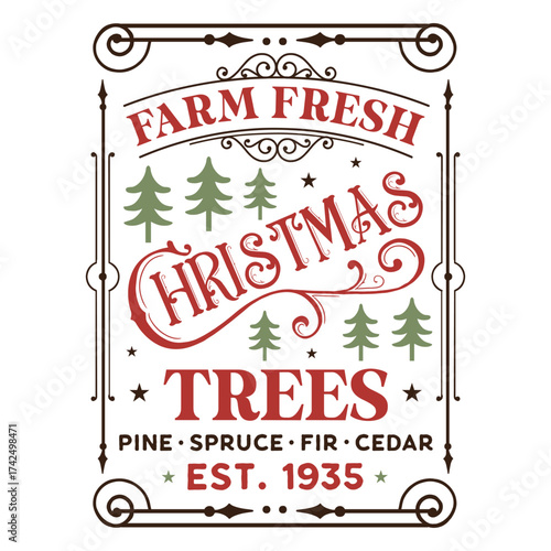 Farm Fresh Christmas Trees Design