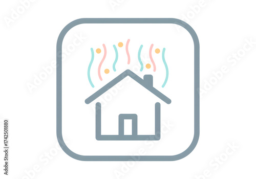  Minimal icon of a home ambiance icon — no background, no shadow PNG