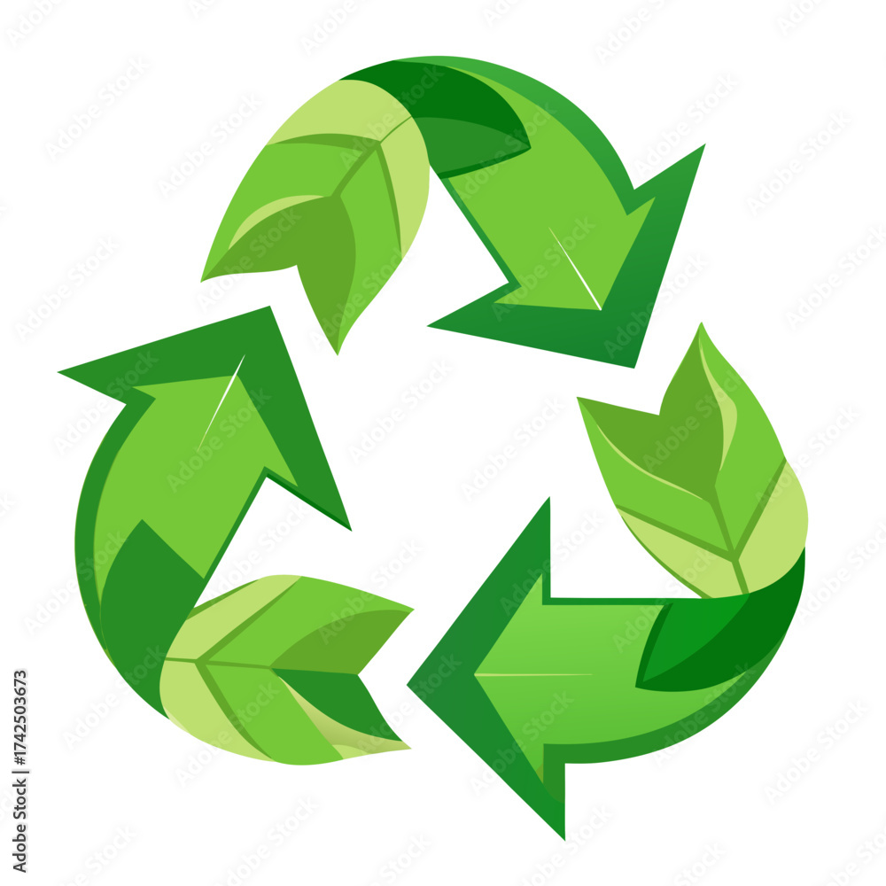 Obraz premium recycle symbol icon