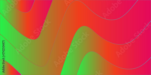 Modern dynamic Abstract background With colorful paper wave Shapes.Graphic design banner pattern background template with dynamic curve shapes.