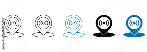 WebFind locations with ease using these sleek map pin icons in blue and black, perfect for apps, websites, and presentations, offering a modern design for navigation and connectivity