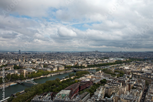 Panoramic view of the city of Paris, France