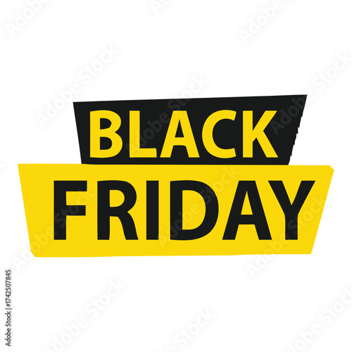Black friday sale vector graphic declarative title for promotional eps file vector illustration scalable vector