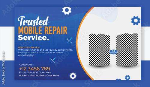 Trusted mobile repair service, repair your phone, fix your phone, mobile service banner