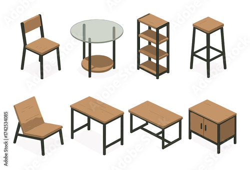 Construction icons set featuring tools and equipment for engineering projects.