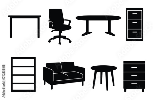 Infrastructure and engineering icons: bridge, tunnel, cement truck, structures, computer, meeting, globe, report.